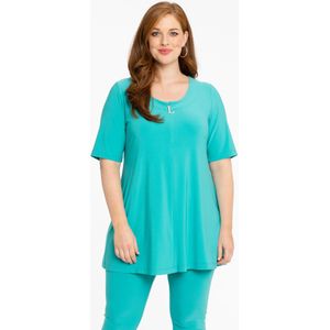 Yoek Loretta's Favourites Tuniek van DOLCE Travelstof Turquoise