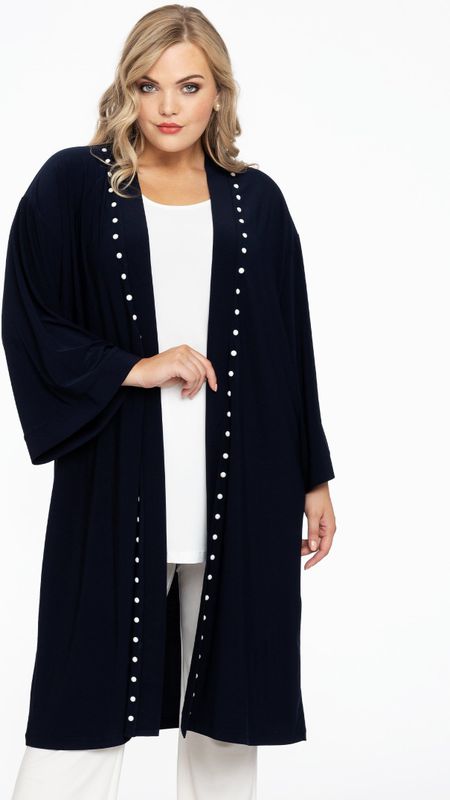 Kimono - Donkerblauw - DOLCE - Met Parel-Studs