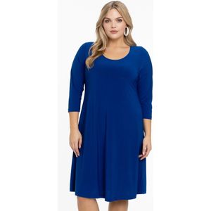 Yoek Travelstof Jurk Blauw