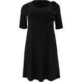 YOEK - Midi Jurk - Zwart