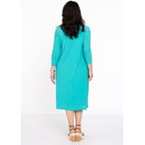 Yoek Blousejurk DOLCE van Travelstof Turquoise