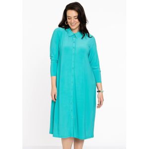 Yoek Blousejurk DOLCE van Travelstof Turquoise