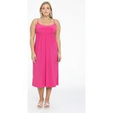 Yoek Travelstof Jurk Roze