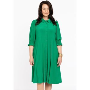 Yoek Blousejurk DOLCE van Travelstof Groen