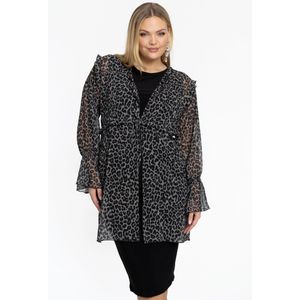 Cardi - LEONA - Blouse - Panterprint - Met Ruches