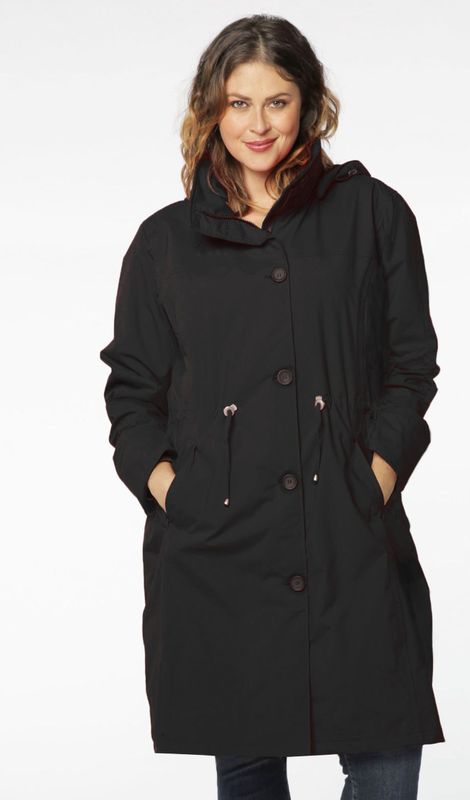 YOEK Dames regenjas Met knopen