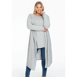 Vest met gedrapeerde hals cashmere