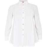 Blouse DOLCE - Plooien - Met Lange Mouwen - Gouden Knopen