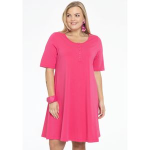 Jurk A-lijn met knoopjes COTTON