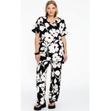 GIARDINO - Tuniek - Monochroom - V-hals - Korte Mouwen - Portraits-collectie