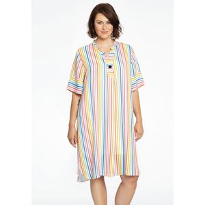 Jurk grandad kraag RAINBOW