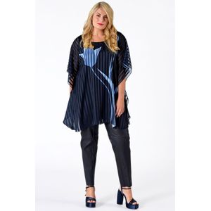 Leren broek met naad