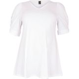 Yoek - Tuniek - Katoen - Flare Fit - Korte Mouwen - V-halslijn