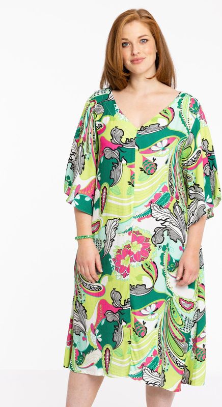 Jurk - AMALFI - Zomerjurk - Luchtig - Kleurige Print