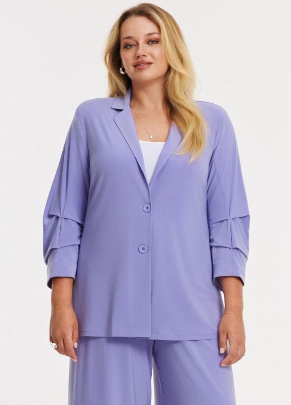 Dolce - Blazer - Zacht Lila - Geplooide Mouw