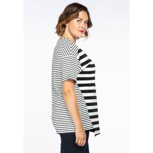 Asymmetrisch shirt STRIPE MIX