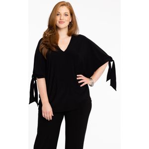 Yoek Top van Travelstof DOLCE Zwart