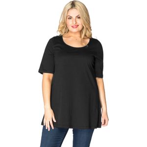 Yoek Flare Fit Top Zwart