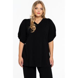 Tuniek flare met pofmouwen COTTON