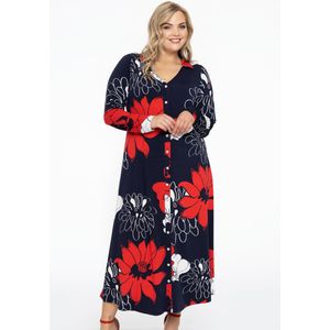 Jurk met strassknopen POPPY