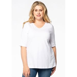 T-shirt v-hals relax fit COTTON