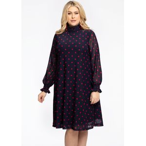 Jurk A-lijn met col DOTS