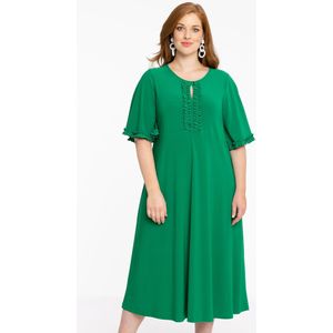 Yoek Jurk van Travelstof DOLCE Groen