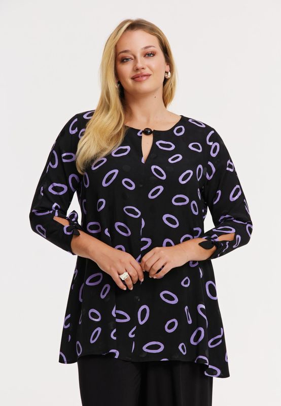 YOEK - Flare - Tuniek - Grafisch Dessin - 3/4 Mouwen