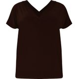 Yoek T-shirt van DOLCE Travelstof Bruin