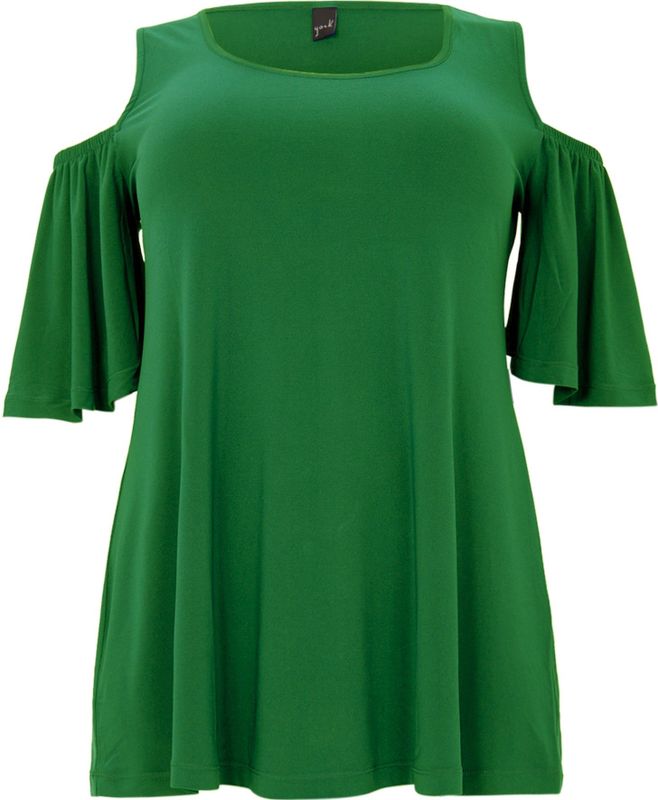 Tuniek - DOLCE - Flare Pasvorm - Cut-out Schouders - Wijde Korte Mouwen