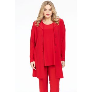 Yoek Blazer van Travelstof DOLCE Rood