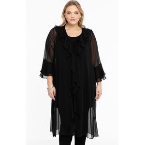 Cardi-blouse met ruches VOILE