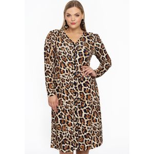 Vest met pofmouw LEOPARD