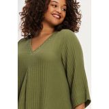 YOEK - Tuniek - Kiwi - Effen - Halve Mouw - Losse Pasvorm