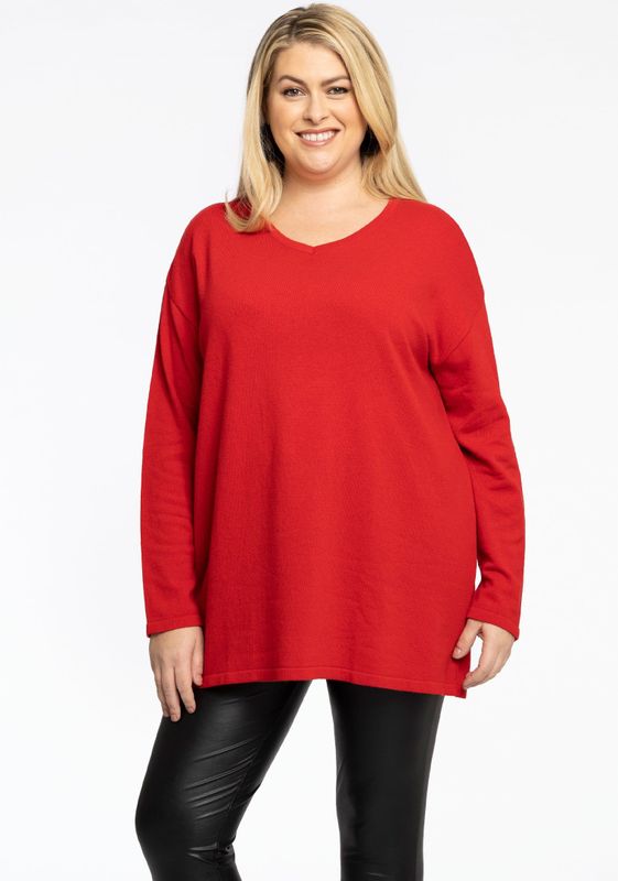 YOEK - Dames Trui - Wolmix met Cashmere - V-hals - Comfortabele Pasvorm