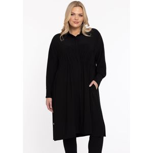 Tuniek - DOLCE - Met Tailleband - Lange Pasvorm - Blinde Knopen - Lange Mouwen