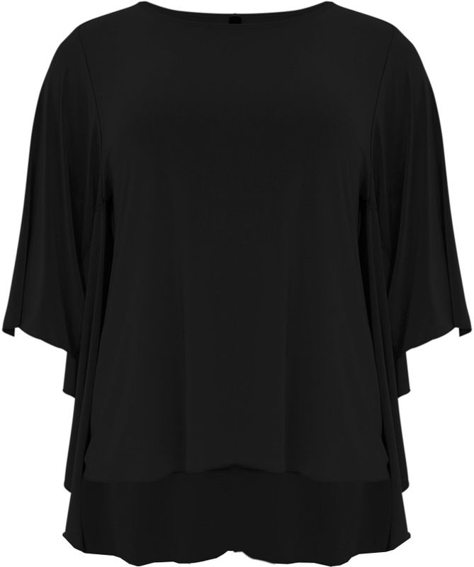 Tuniek - Effen - Losse Pasvorm - Lange Mouw - Normale Lengte