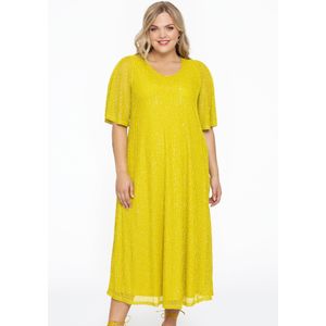 Jurk met cirkelmouw paillet