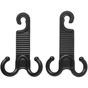 VCTparts Hoofdsteun Hanger met Dubbele Haak Hoofdsteunhaken Autostoel (2 stuks)