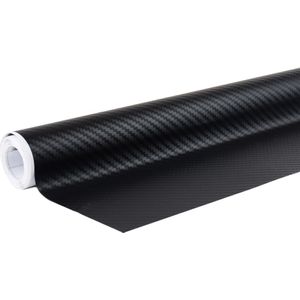 AMiO 3D Carbon Fiber Zwarte Wrap Folie (30 x 150 cm)