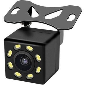 VCTparts Universele Achteruitrij Camera 8 LED voor Auto / Bus / Camper Zwart
