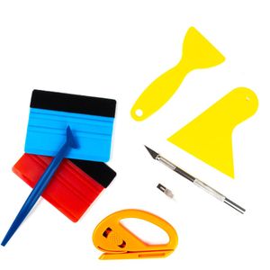 AMiO Wrapping Folie Applicatie Toolkit Alles-in-één Set Gereedschap voor Professionele Resultaten (8 stuks)