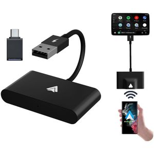 VCTparts Car Dongle Wireless USB Adapter Geschikt voor Android Auto - Draadloos verbinden - 2023 Vernieuwd Model