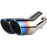 VCTparts Dubbele Uitlaat Rainbow Spectra Aflopend 60mm Kopstuk / Eindstuk RVS [Uitlaat Sierstuk - Uitlaat Tuning - Uitlaat Koppelstuk]