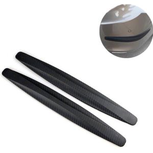 VCTparts Bumper Strip Hoekstrip Carrosserie Bescherming Rubber Zelfklevend - Carbon (2 stuks)