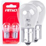 AMiO Universele Halogeen Wit BA15S Voor Dagrijverlichting P21W (12V) (Set)