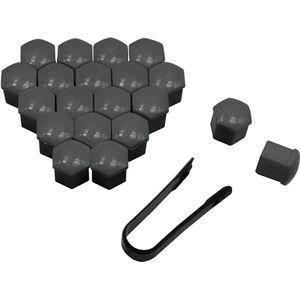 VCTparts Grijze Wielbout Wielmoer Doppen Beschermende Afdekkapjes 20 stuks - 17mm (set)