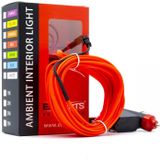 Einparts Voertuig Universele Interieur LED Ambient Interieurverlichting - Compleet 5m Strip Pakket Rood