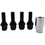 VCTparts Auto Slotbouten Wielvergrendeling Bouten & Moeren - M12x1.5 met Inbegrepen Sleutel (set 4 stuks) Hoogwaardige Legering Slotboutset [Bolt & Lock Lug Nuts]