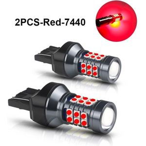VCTparts High Power T20 LED Lamp Bol - Rood (set) 7440 WY21W W21W 3030SMD